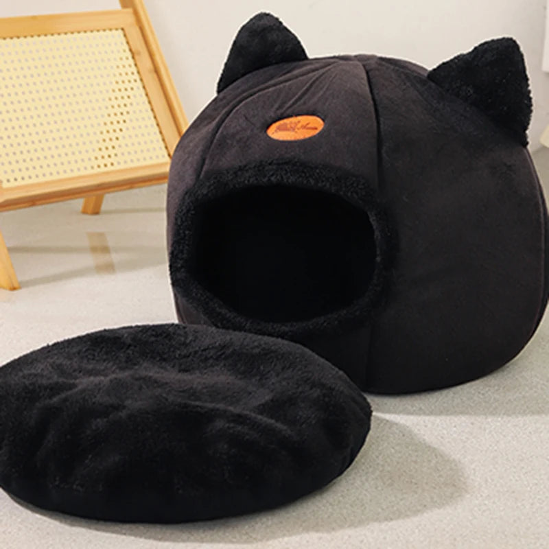 Cat Head Shape Cute And Comfortable Warm Cat House