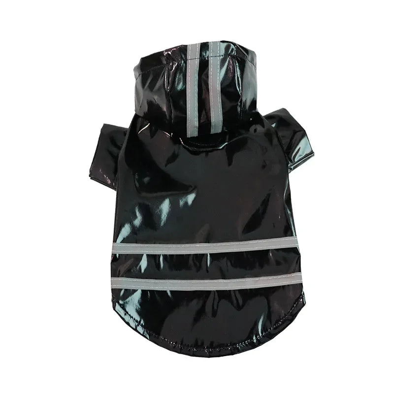 Dog Clothes, Waterproof Jackets, Hooded Raincoats with Reflective Strip