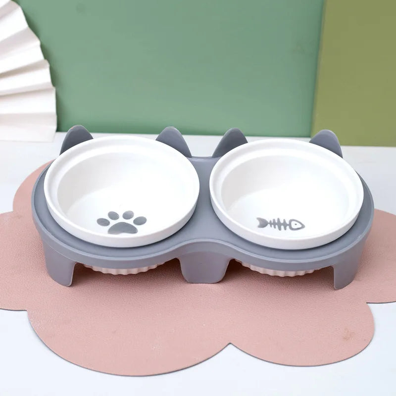 Pet ceramic feeding bowl