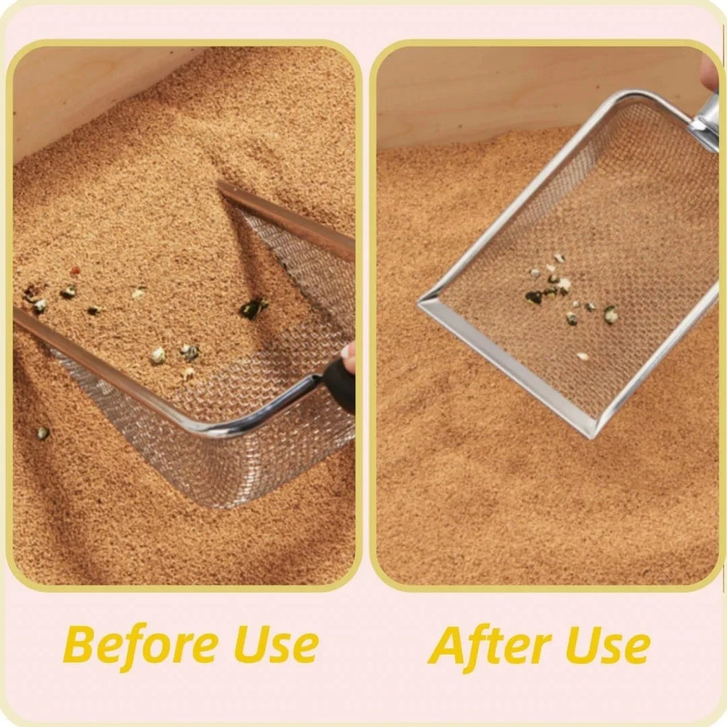 Katzenstreuschaufel aus Edelstahl