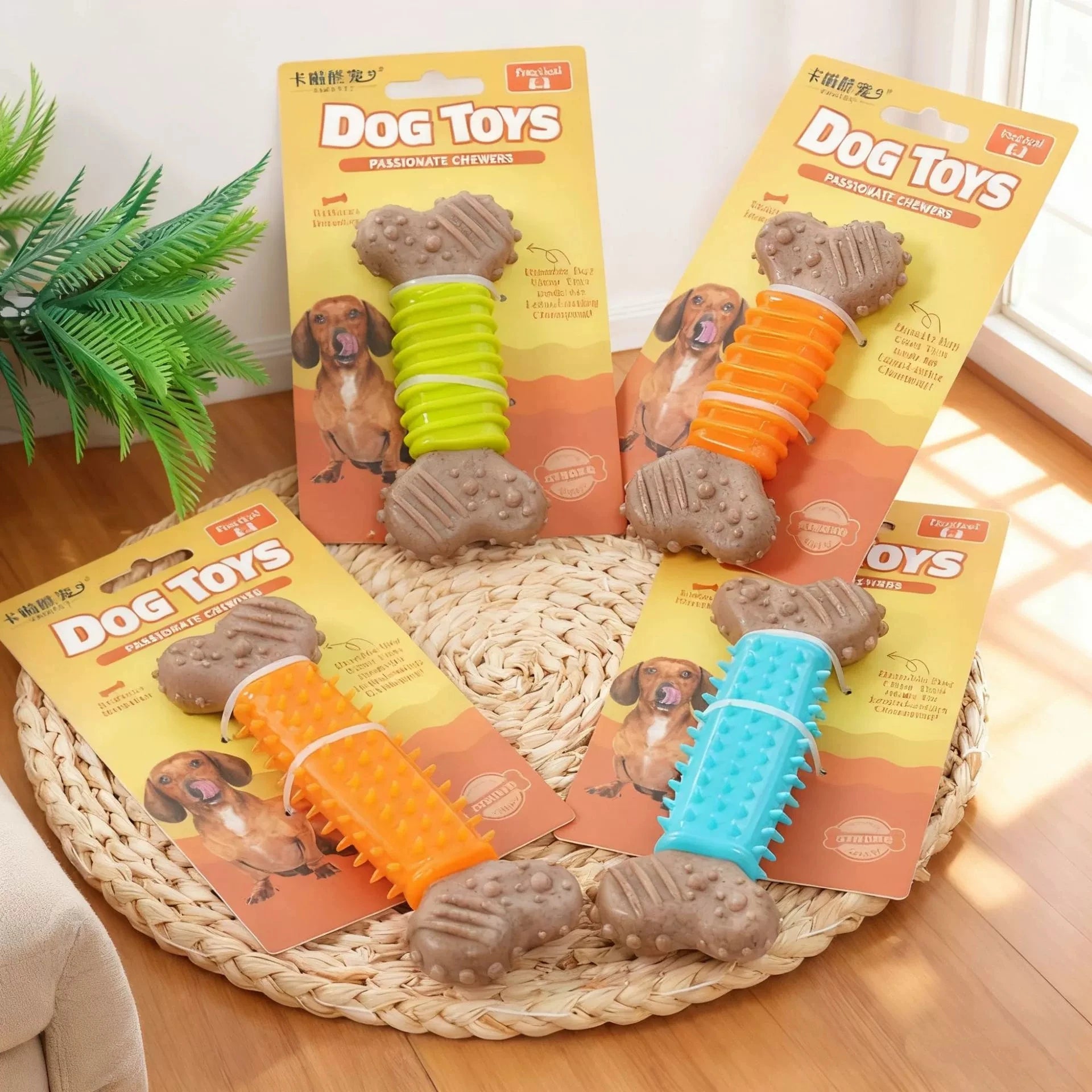 Dog toys are fun to relieve boredom with TPR bone