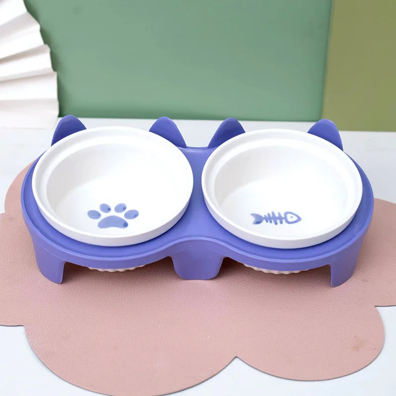 Pet ceramic feeding bowl