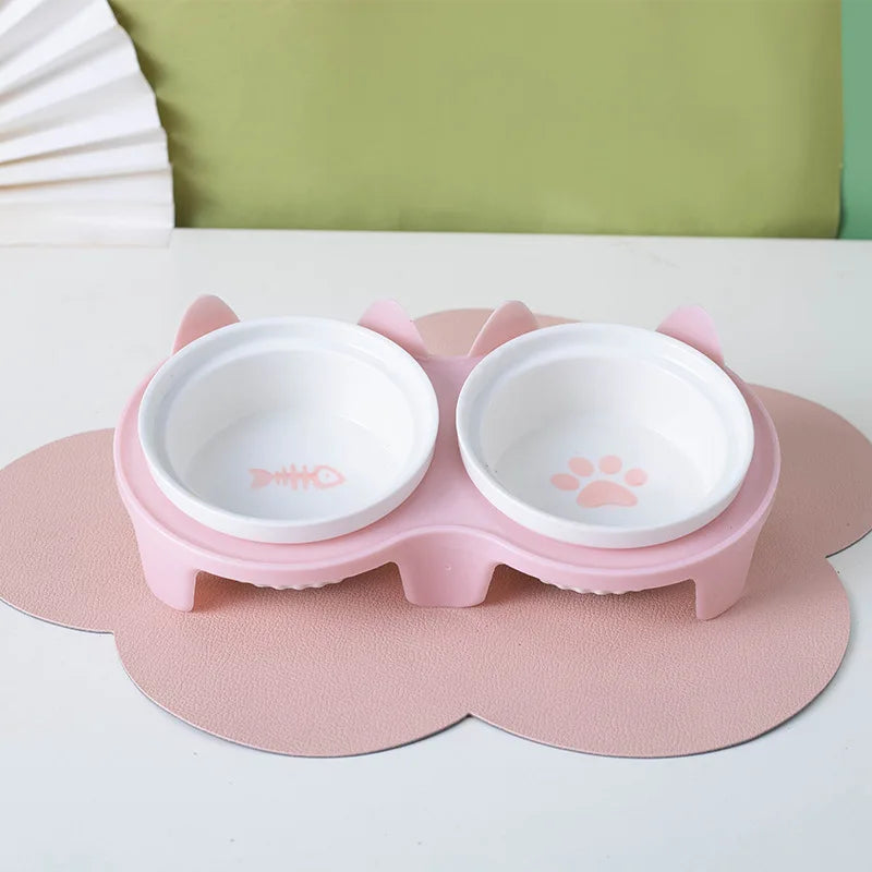 Pet ceramic feeding bowl
